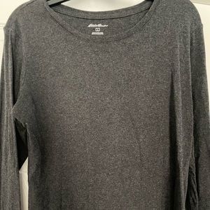 Ladies Eddie Bauer long sleeve cotton shirt. Large